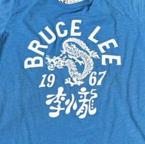 Bruce Lee Blue Graphic Tee #23